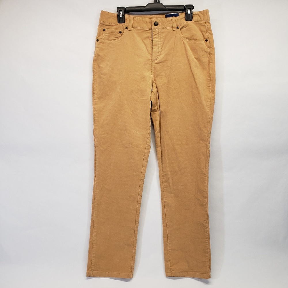 Basic Editions Tan Corduroy Pants Sz 8